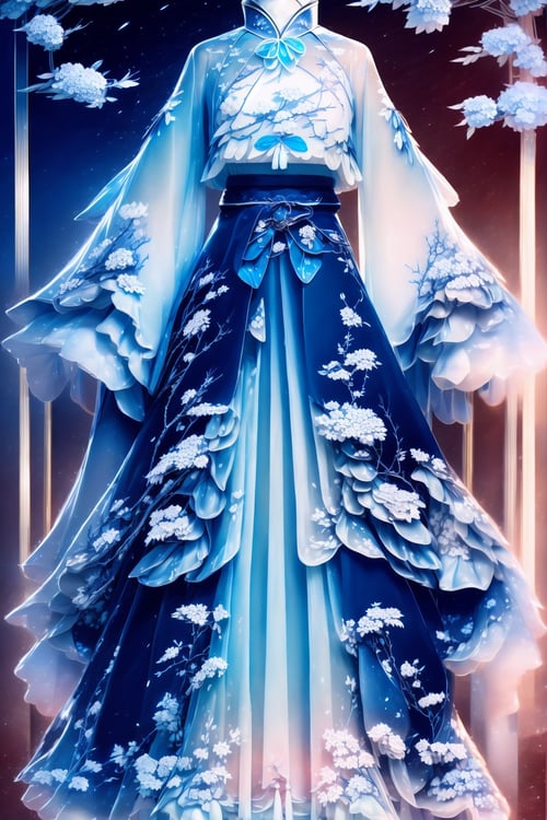 青花瓷印花-汉服 by 小苏AIGC on Tensor.Art