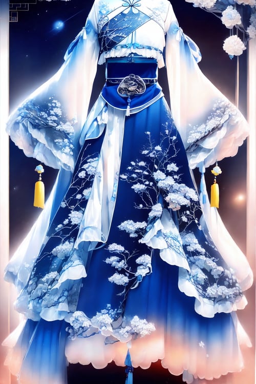 青花瓷印花-汉服 by 小苏AIGC on Tensor.Art