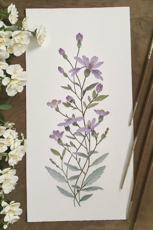 小清新手账风格-文艺范画作展示构图 by 呆呆鹿 on Tensor.Art
