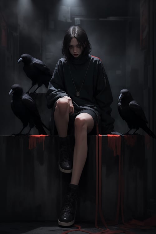 鸦雀无声 by 我是麻袋 on Tensor.Art
