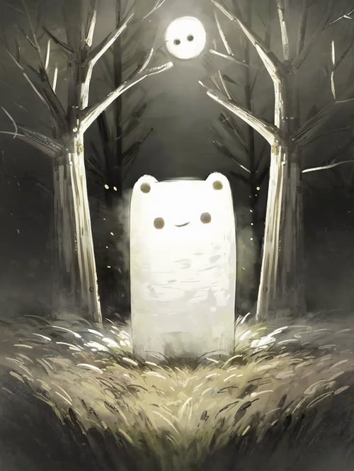 可爱的大眼幽灵（温暖）|CJ-wsj by 辞旧C on Tensor.Art