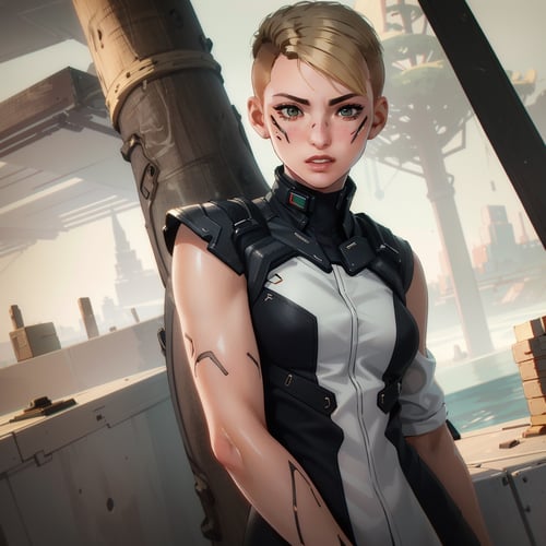 Not so Perfect - Sandra Dorsett from Cyberpunk 207 by Queen Domme Elsa on Tensor.Art