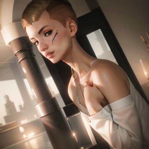 Not so Perfect - Sandra Dorsett from Cyberpunk 207 by Queen Domme Elsa on Tensor.Art