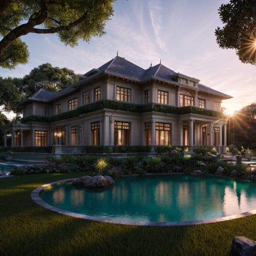 Luxury Houses V1 by Talk About News! on Tensor.Art
