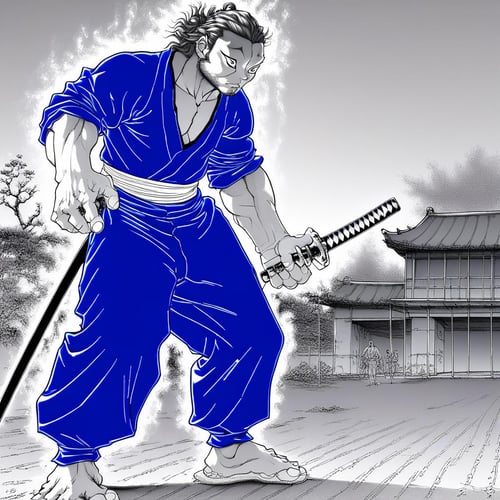 Miyamoto Musashi (Baki) by Patatum Studios on Tensor.Art