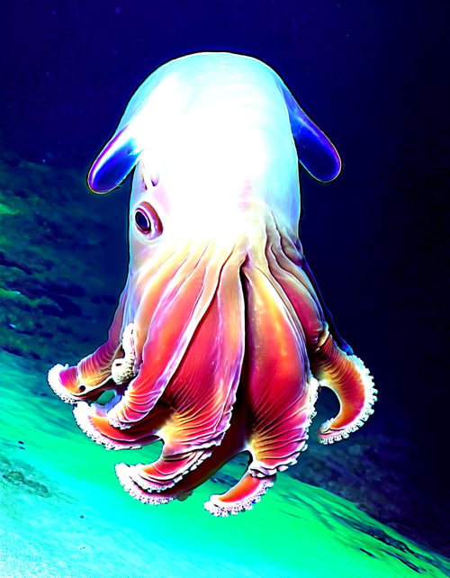 Dumbo Octopus (Grimpoteuthis) [SDXL] by DennisSchöneberg on Tensor.Art