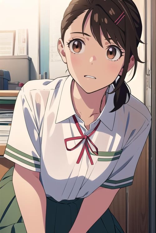 Suzume Iwato (岩戸 鈴芽) - Suzume's Door-Locking (すずめの戸締まり) by Sol Eternelle on Tensor.Art