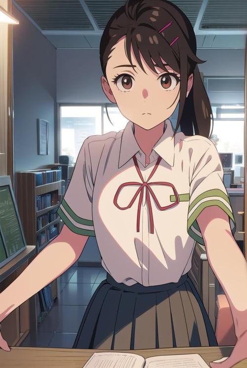 Suzume Iwato (岩戸 鈴芽) - Suzume's Door-Locking (すずめの戸締まり) by Sol Eternelle on Tensor.Art