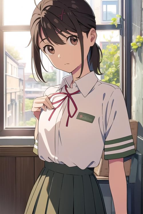 Suzume Iwato (岩戸 鈴芽) - Suzume's Door-Locking (すずめの戸締まり) by Sol Eternelle on Tensor.Art