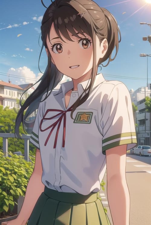 Suzume Iwato (岩戸 鈴芽) - Suzume's Door-Locking (すずめの戸締まり) by Sol Eternelle on Tensor.Art