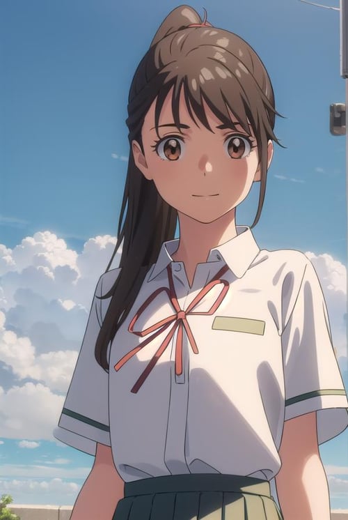 Suzume Iwato (岩戸 鈴芽) - Suzume's Door-Locking (すずめの戸締まり) by Sol Eternelle on Tensor.Art
