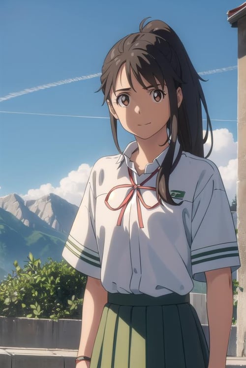 Suzume Iwato (岩戸 鈴芽) - Suzume's Door-Locking (すずめの戸締まり) by Sol Eternelle on Tensor.Art