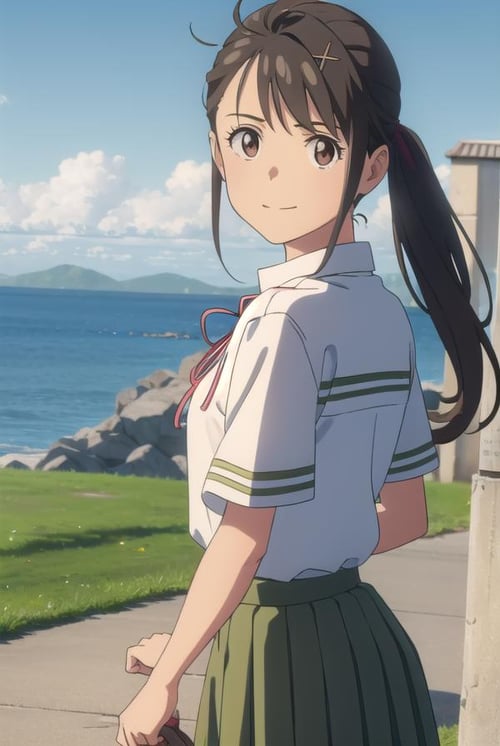 Suzume Iwato (岩戸 鈴芽) - Suzume's Door-Locking (すずめの戸締まり) by Sol Eternelle on Tensor.Art