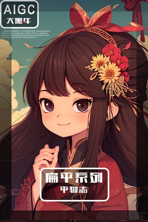 扁平系列|平物志 by 大黑牛AI on Tensor.Art