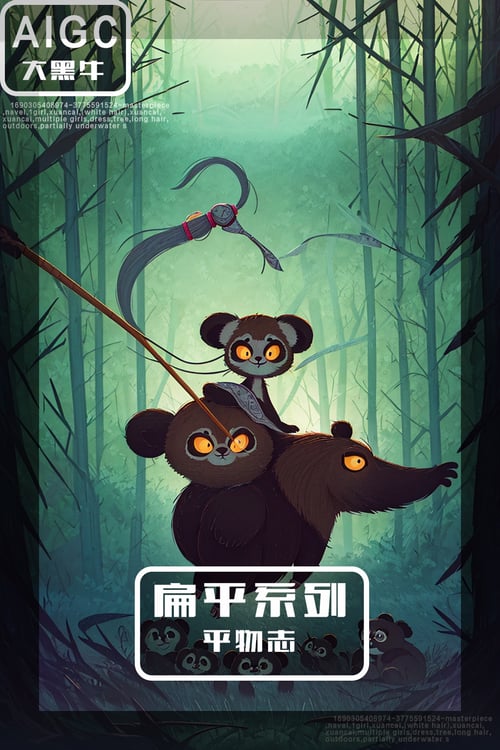 扁平系列|平物志 by 大黑牛AI on Tensor.Art