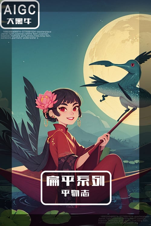 扁平系列|平物志 by 大黑牛AI on Tensor.Art