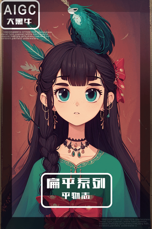 扁平系列|平物志 by 大黑牛AI on Tensor.Art