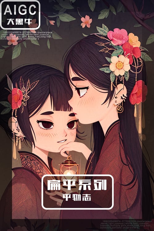扁平系列|平物志 by 大黑牛AI on Tensor.Art