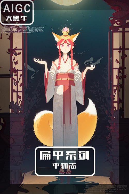 扁平系列|平物志 by 大黑牛AI on Tensor.Art