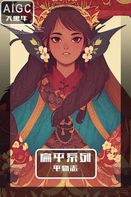 扁平系列|平物志 by 大黑牛AI on Tensor.Art