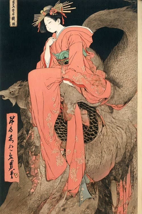插画模型|浮世绘 by 大黑牛AI on Tensor.Art