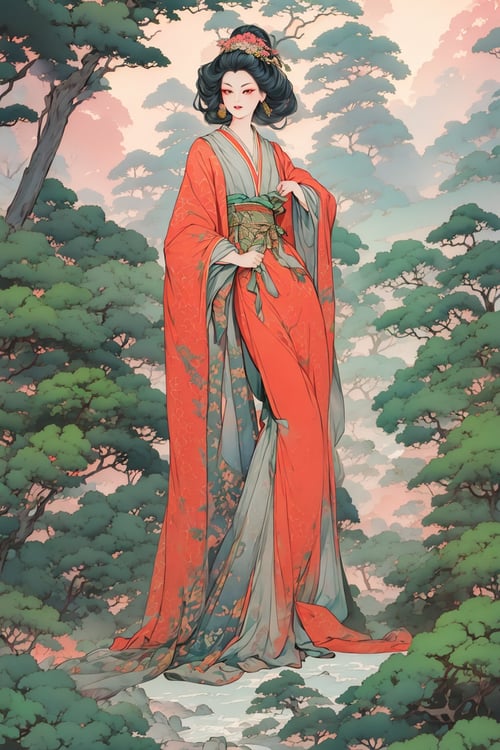 插画模型|浮世绘 by 大黑牛AI on Tensor.Art