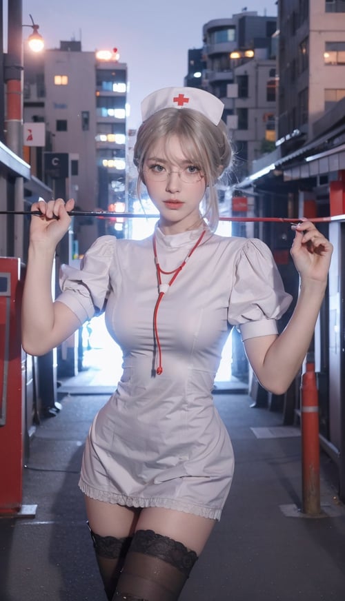 【明月服装】过膝袜护士装 by 苍铭明月 on Tensor.Art