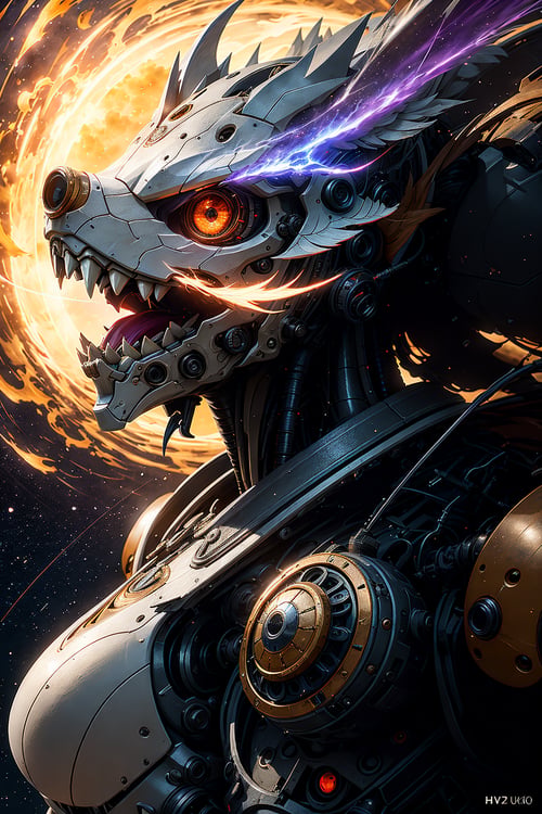 增加疯狂的机甲元素细节 robot details by getphat on Tensor.Art