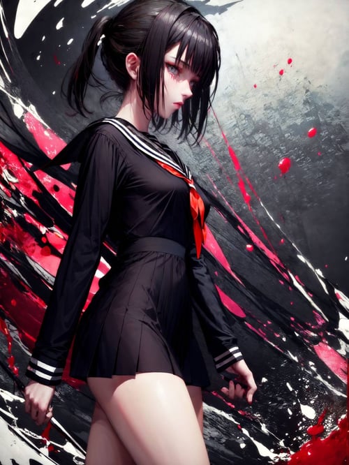 图图的情趣制服(透视黑色水手服) by 天选打工人赵图图 on Tensor.Art