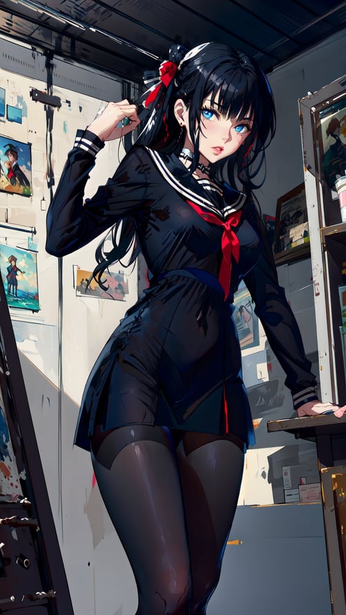 图图的情趣制服(透视黑色水手服) by 天选打工人赵图图 on Tensor.Art