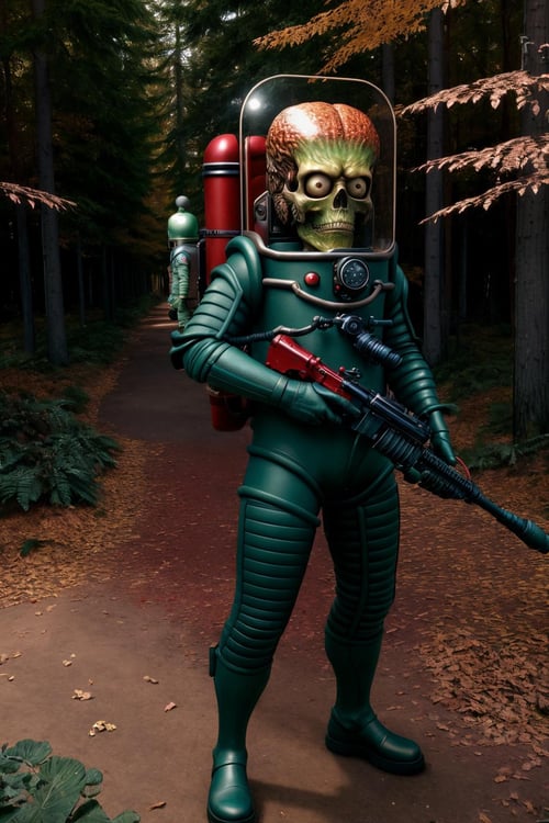a Random Alien from "Mars Attack" by Devildonia on Tensor.Art