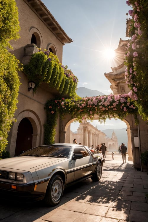 A Random "Back to the Future" DeLoRean by Devildonia on Tensor.Art