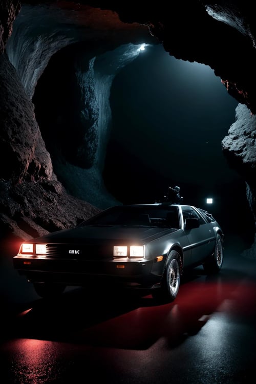 A Random "Back to the Future" DeLoRean by Devildonia on Tensor.Art