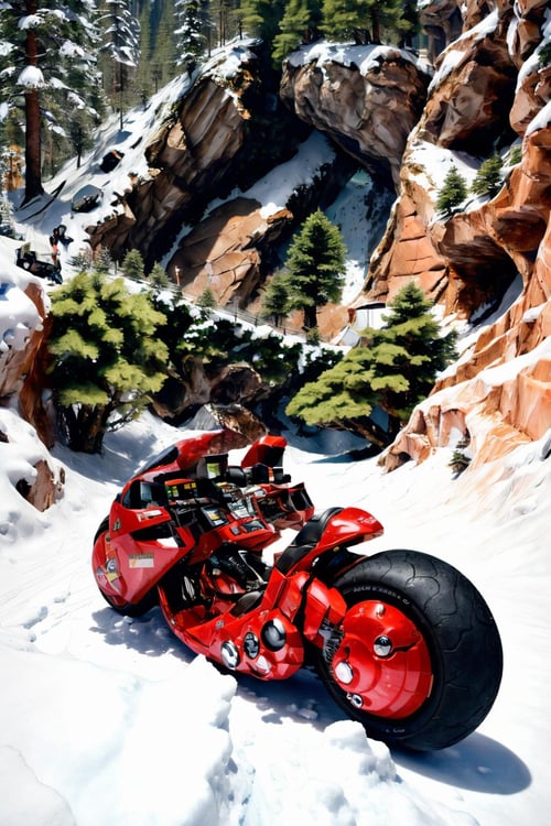 A Random "Akira" MotorBike by Devildonia on Tensor.Art