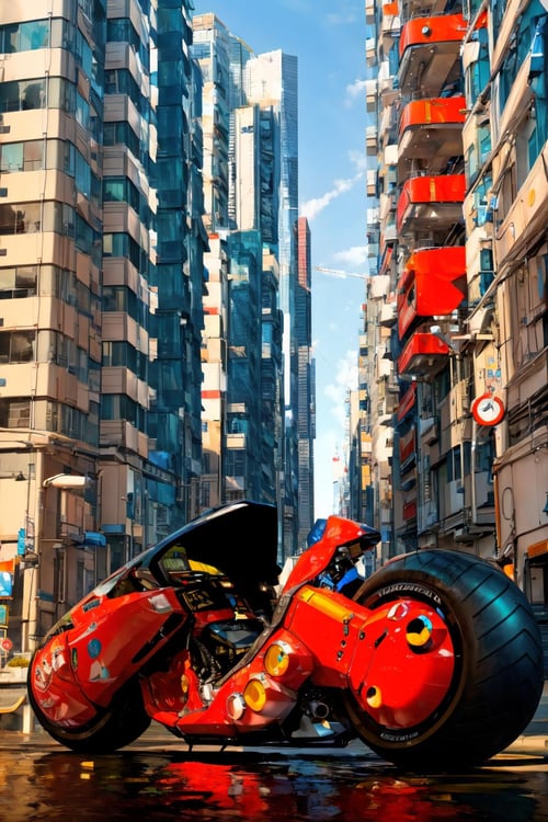 A Random "Akira" MotorBike by Devildonia on Tensor.Art