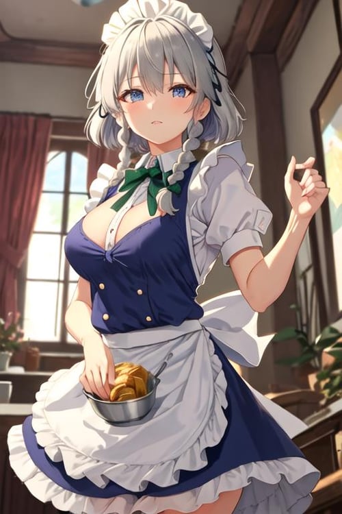 izayoi_sakuya/いざよいさくや/十六夜咲夜/이자요이사쿠야 (Touhou) by ishiwatafox117 on Tensor.Art
