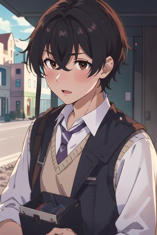 Ryuuto Kashima / Keikenzumi na Kimi to, Keiken Zero na Ore ga, Otsukiai suru Hanashi. by andinmaro146 on Tensor.Art