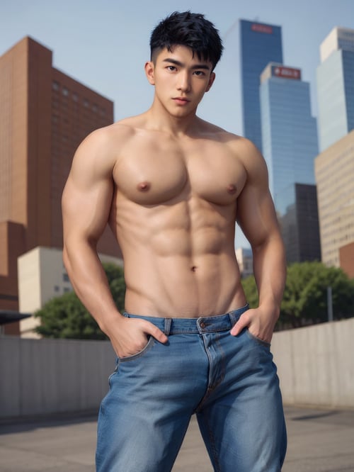 CodeID:Man001＇亚洲男性人像 by Minos1900 on Tensor.Art