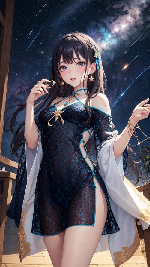Tutu’s sexy uniform (lace semi-transparent cheongsam)/图图的情趣制服(蕾丝半透旗袍) by zhaotutu on Tensor.Art