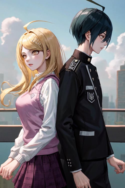 Shuichi x Kaede | 最原終一 x 赤松楓 by Akiseki on Tensor.Art