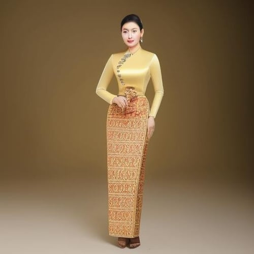 Myanmar Traditional wedding outfits by BurmeseAi on Tensor.Art