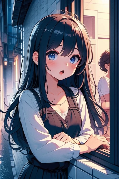 girl like night alley by 鬼畫符 on Tensor.Art