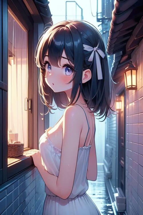 girl like night alley by 鬼畫符 on Tensor.Art