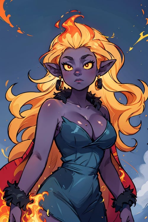 Fiery Hair (Concept) by Citron Legacy on Tensor.Art