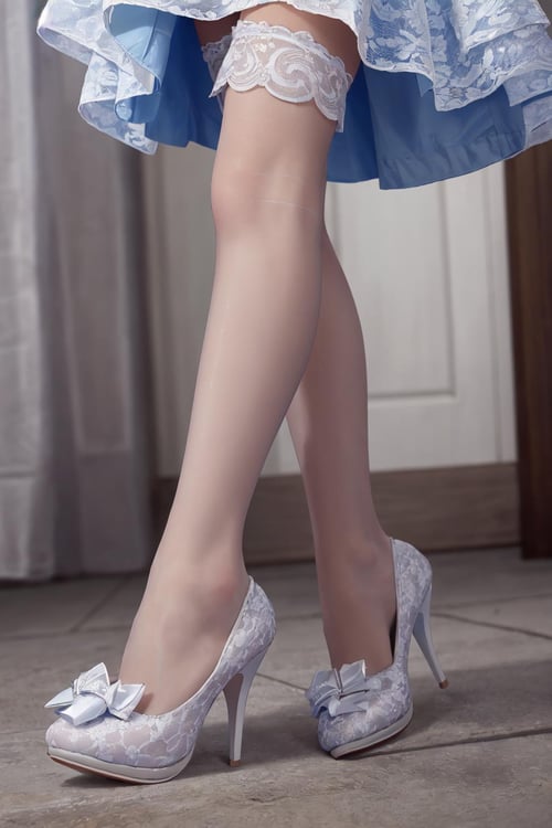 Lavender Lace Dress by ARZUMATA on Tensor.Art