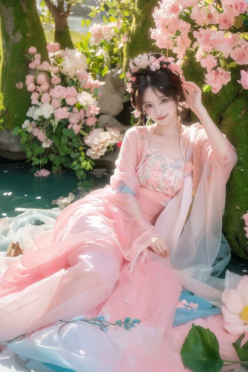 TQ - Hanfu and Flower Plus (汉服与鲜花) by TracQuoc on Tensor.Art
