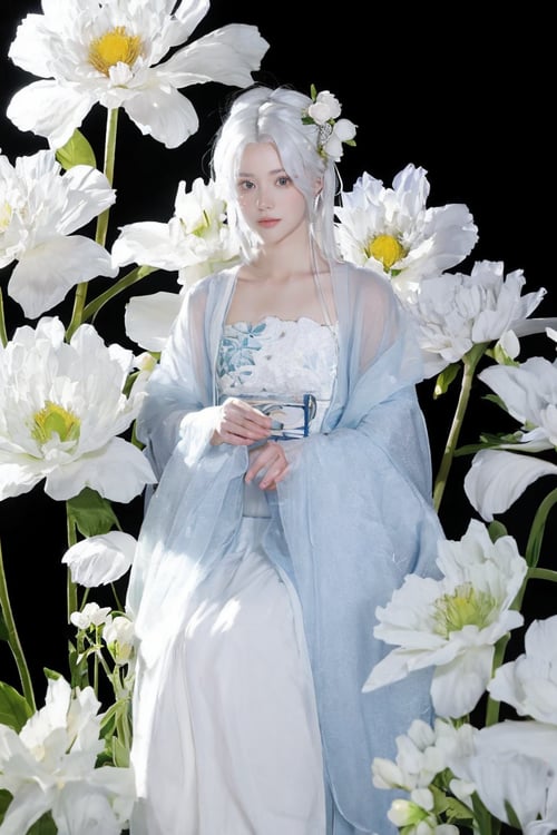 TQ - Hanfu and Flower Plus (汉服与鲜花) by TracQuoc on Tensor.Art