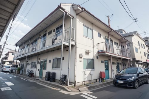 日本のアパート / Wooden apartment commonly seen in Japan SD15 by swingwings on Tensor.Art