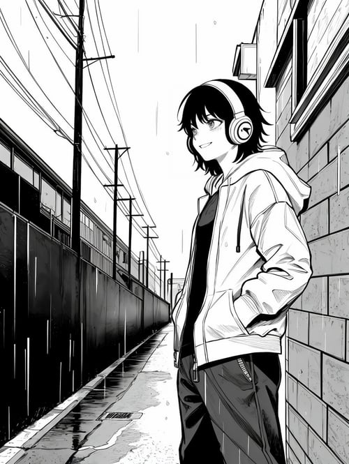 盒子系列——黑白线稿 by 盒子 on Tensor.Art