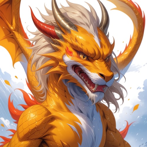 #dragonyear screaming dragon by JiroJohn558192 on Tensor.Art